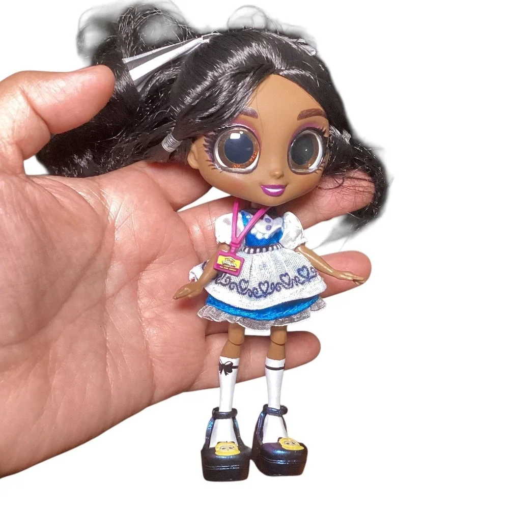 Hairdorables Hairmazing Noah Fashion Doll Blue Heart Dress Pink Highlights 6 in